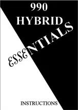 Esse Engineering 990 HYBRID Instructions Manual предпросмотр