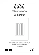 Esse 39 Portrait Installation, User & Servicing Instructions preview