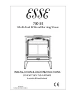 Preview for 1 page of Esse 700-SE Installation & User'S Instructions