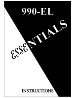 Esse 990-EL Instructions Manual предпросмотр