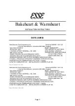 Предварительный просмотр 3 страницы Esse Bakeheart Manual