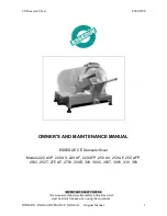 ESSEDUE 220 AF Owners And Maintenance Manual preview
