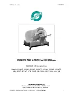 Предварительный просмотр 1 страницы ESSEDUE 220 AF Owners And Maintenance Manual