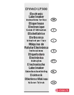 Esselte DYMO LP300 Instructions For Use Manual предпросмотр