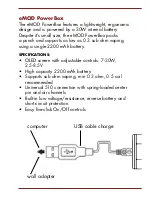 Preview for 2 page of Essence VapeHouse eMOD PowerBox User Manual