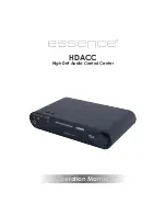 Предварительный просмотр 1 страницы Essence HDACC Operation Manual