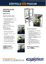 Preview for 2 page of ESSENER STEPFOLD 500 PODIUM Assembly Instructions