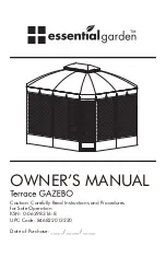 Essential Garden Terrace Gazebo L-GZ454PST-C Owner'S Manual предпросмотр