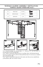 Предварительный просмотр 4 страницы Essential Garden Terrace Gazebo L-GZ454PST-C Owner'S Manual