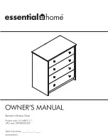 Предварительный просмотр 1 страницы Essential Home Belmont 4 Drawer Chest 0-21480711-7 Owner'S Manual