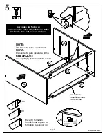 Предварительный просмотр 9 страницы Essential Home Belmont 4 Drawer Chest 0-21480711-7 Owner'S Manual