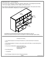 Предварительный просмотр 24 страницы Essential Home Grayson 6 Drawer Chest Owner'S Manual