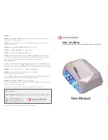 Essential Nails PRO - UV LED 25 User Manual preview