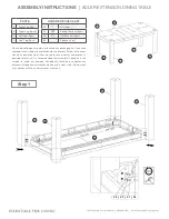 Preview for 1 page of Essentials For Living ADLER EXTENSION DINING TABLE Assembly Instructions