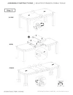 Preview for 2 page of Essentials For Living ADLER EXTENSION DINING TABLE Assembly Instructions