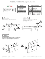 Предварительный просмотр 1 страницы Essentials For Living COLLINA Assembly Instructions