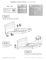 Предварительный просмотр 2 страницы Essentials For Living COLLINA Assembly Instructions