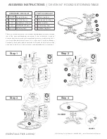 Предварительный просмотр 1 страницы Essentials For Living DEVON ROUND EXT DINING TABLE Assembly Instructions