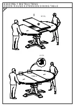 Предварительный просмотр 2 страницы Essentials For Living DEVON ROUND EXTENSION DINING TABLE 6070.NG Assembly Instructions