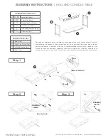 Essentials For Living HOLLAND Assembly Instructions предпросмотр