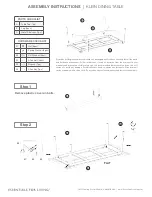 Предварительный просмотр 1 страницы Essentials For Living KLEIN Assembly Instructions