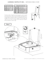 Essentials For Living MORGAN DINING CHAIR Assembly Instructions предпросмотр