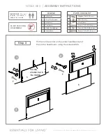 Предварительный просмотр 3 страницы Essentials For Living Noble Bed Assembly Instructions