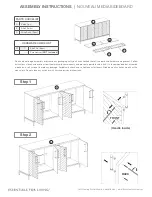 Предварительный просмотр 1 страницы Essentials For Living Nouveau Media Sideboard Assembly Instructions