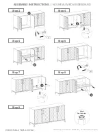 Предварительный просмотр 2 страницы Essentials For Living Nouveau Media Sideboard Assembly Instructions