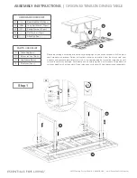 Предварительный просмотр 1 страницы Essentials For Living ORIGIN EXTENSION DINING TABLE Assembly Instructions