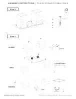 Предварительный просмотр 2 страницы Essentials For Living PLAZA EXTENSION DINING TABLE Assembly Instructions