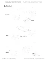 Предварительный просмотр 3 страницы Essentials For Living PLAZA EXTENSION DINING TABLE Assembly Instructions