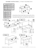 Предварительный просмотр 1 страницы Essentials For Living STRAND SHAGREEN DESK Assembly Instructions