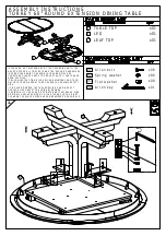 Essentials For Living TORREY 60'' ROUND EXTENSION DINING TABLE 6128.NG Assembly Instructions предпросмотр
