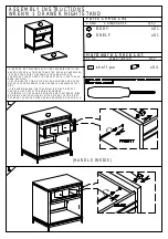 Essentials For Living WRENN 1 DRAWER NIGHTSTAND 6139.NG/WHT-BSTL Assembly Instructions preview