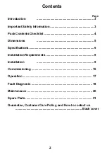 Preview for 2 page of Essentials Thermostatic Power Shower Instruction Manual