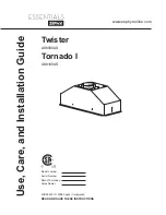 Essentials Tornado I AK8100AS Use, Care And Installation Manual preview