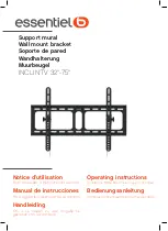 Essentiel INCLIN TV 32-75 Operating Instructions Manual preview