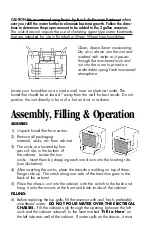 Preview for 3 page of Essick Bemis 527 300 Owner'S Care & Use Manual