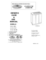 Essick Bemis H12 001 Care & Use Manual preview