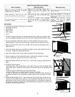 Предварительный просмотр 2 страницы Essick Excel N46W Owner'S Manual