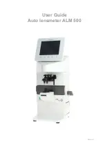 Essilor Instruments ALM 500 User Manual preview