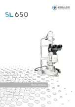 Предварительный просмотр 1 страницы Essilor Instruments SL 650 User Manual