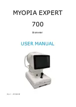 Preview for 1 page of Essilor MYOPIA EXPERT 700 User Manual