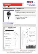 Esska RASB1200 Operating Manual предпросмотр