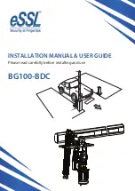 eSSL BG100-BDC Installation Manual & Users Manual preview