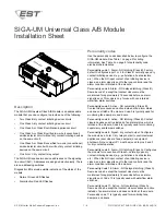 Предварительный просмотр 1 страницы EST SIGA-UM Installation Sheet