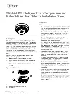 EST SIGA2-HRS Installation Sheet предпросмотр