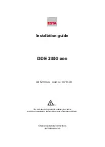 Esta 09.730.008 Installation Manual preview