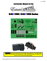 Estate Swing E-SC 1600 Series Instruction Manual preview